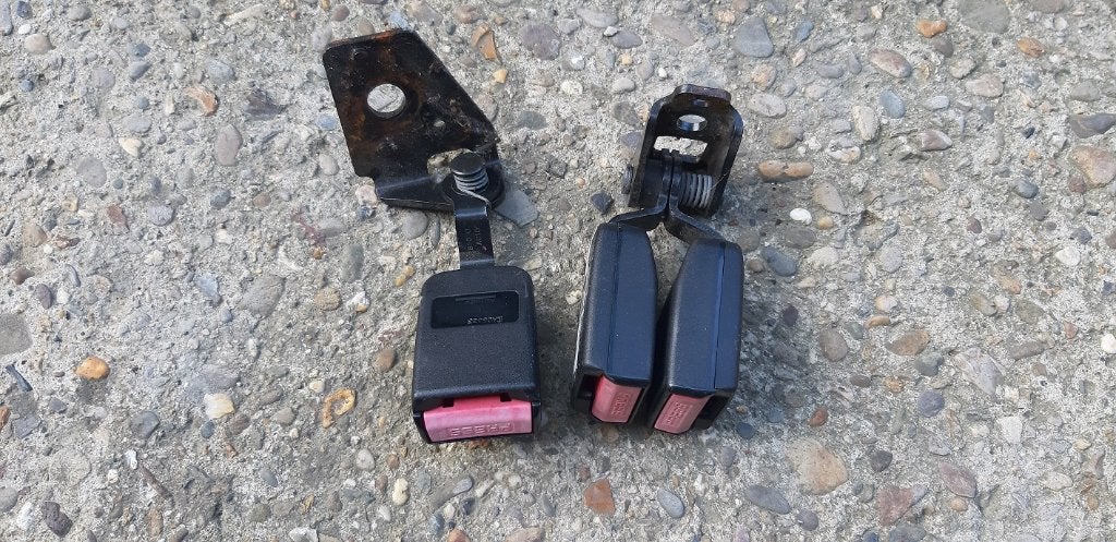 Set achterste gordelhouders Peugeot 307 uit 2004, Ophalen of Verzenden