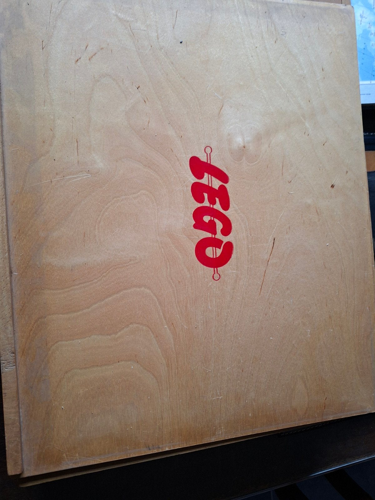 Vintage LEGO houten kist met diverse bouwstenen, Gebruikt, Inclusief extra onderdelen, Lego, Ophalen of Verzenden