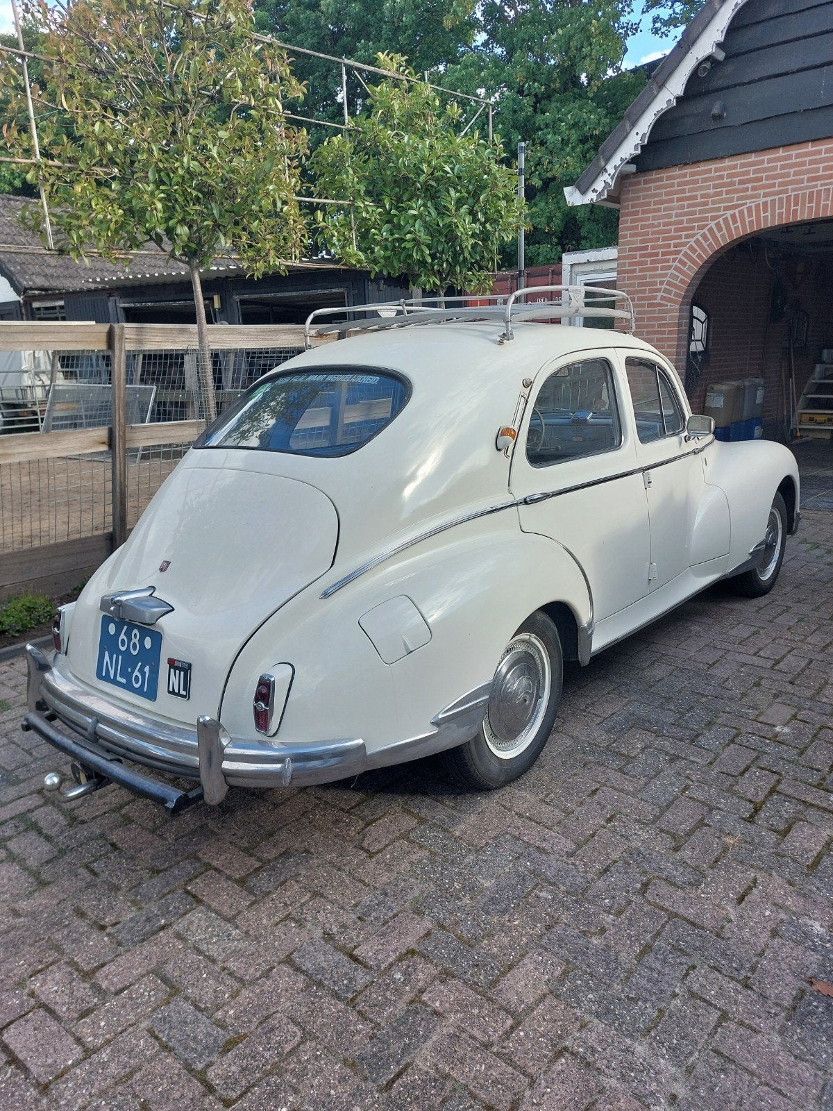 Peugeot 203, uit 1956 nette staat, Auto's, Stof, Wit, Grijs, Particulier