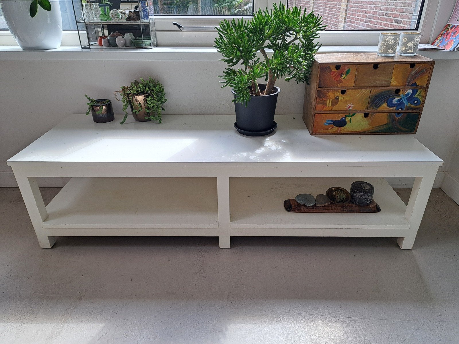 bijzet tafel/salontafel wit, Ophalen of Verzenden