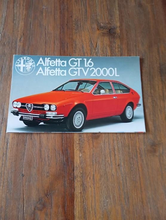 Alfa Alfetta GT 1.6 en Alfetta GTV 2000 L, Verzenden, Zo goed als nieuw, Alfa Romeo