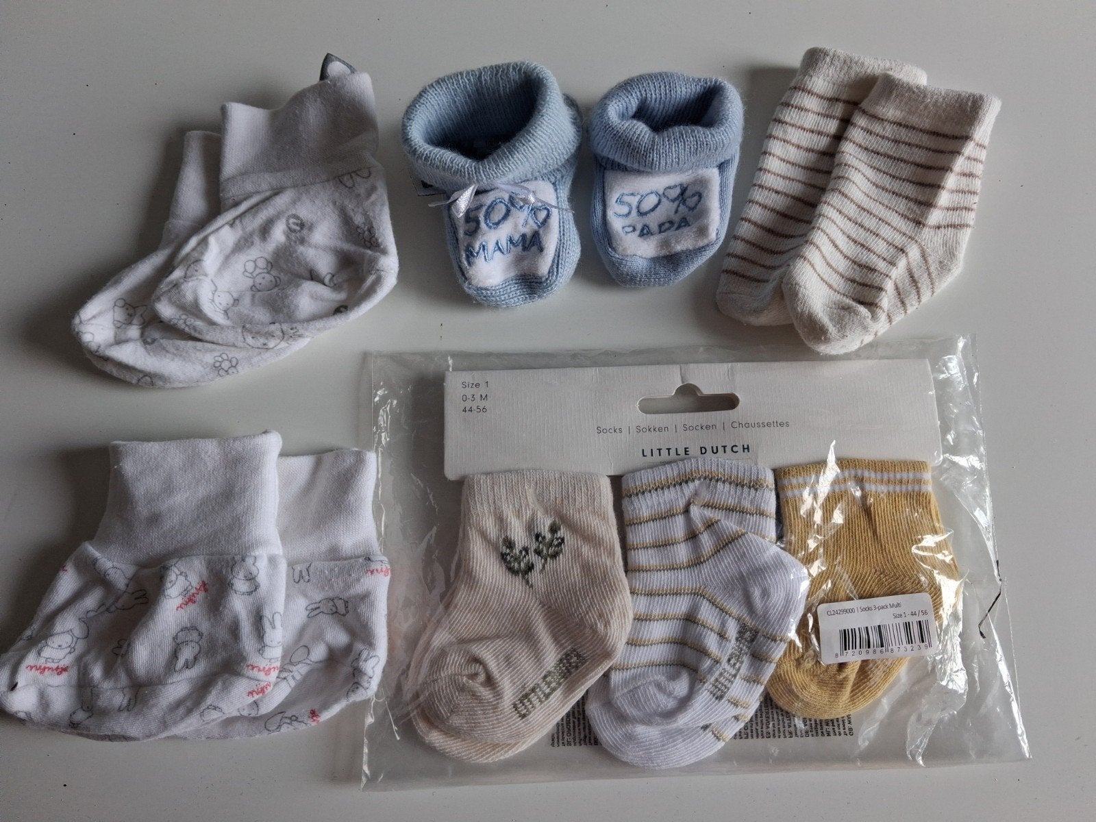 Baby sokjes  -   0-3 maanden, Ophalen of Verzenden, Zo goed als nieuw, Jongetje of Meisje, Sokjes
