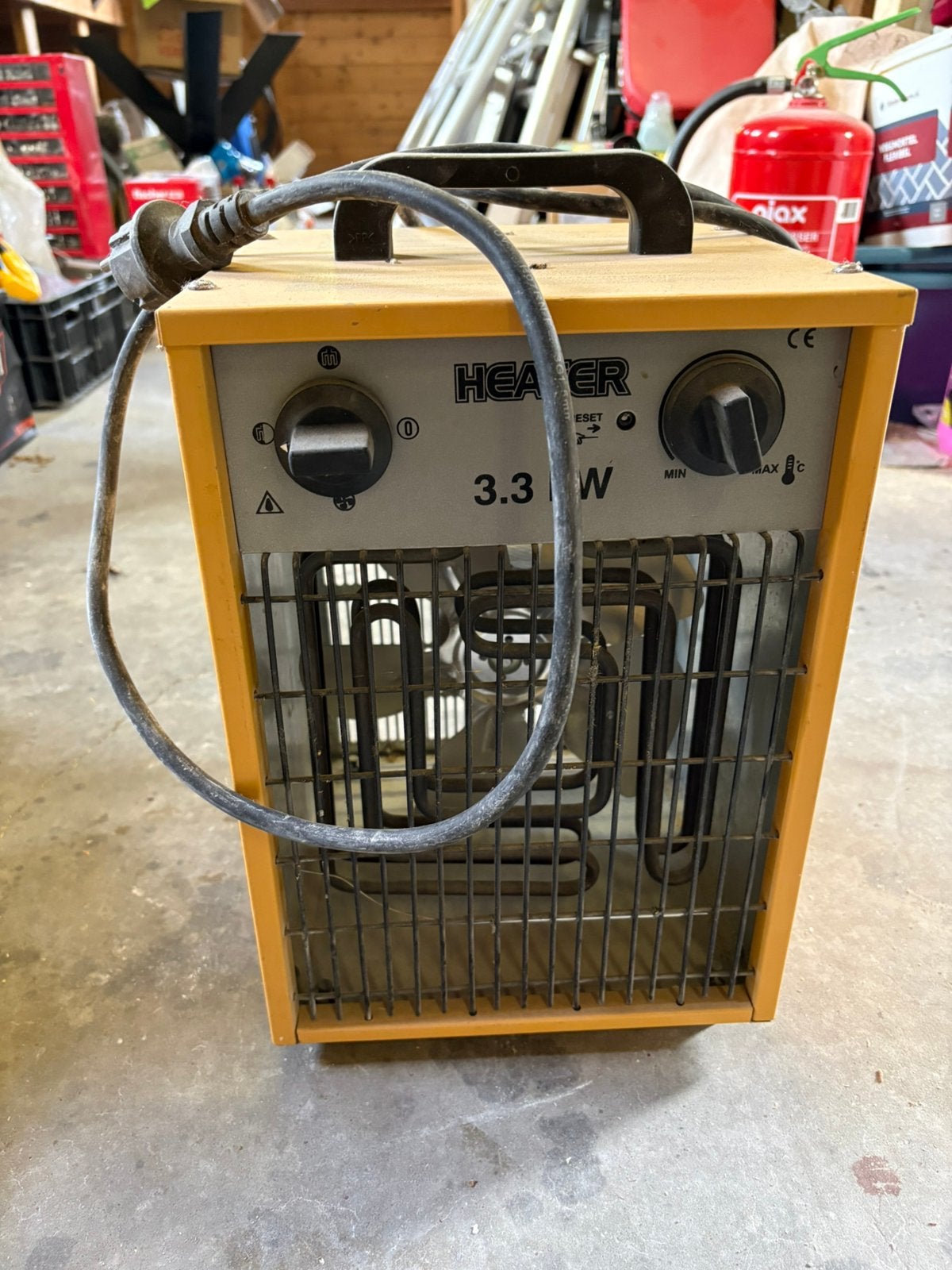 Bouwkachel 3,3KW verwarming, Doe-het-zelf en Verbouw, Verwarming en Radiatoren, Ophalen, Zo goed als nieuw