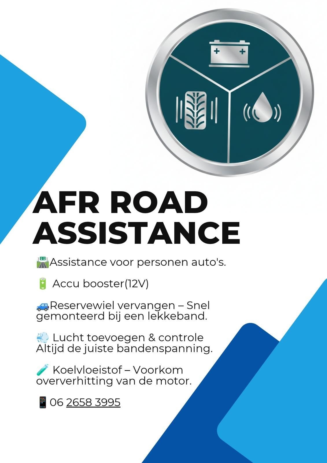 AFR Road Assistance, Ophalen, Nieuw