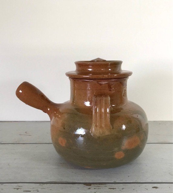 Provençaalse geglazuurde aardewerk kookpot daubiere, Antiek en Kunst, Ophalen of Verzenden