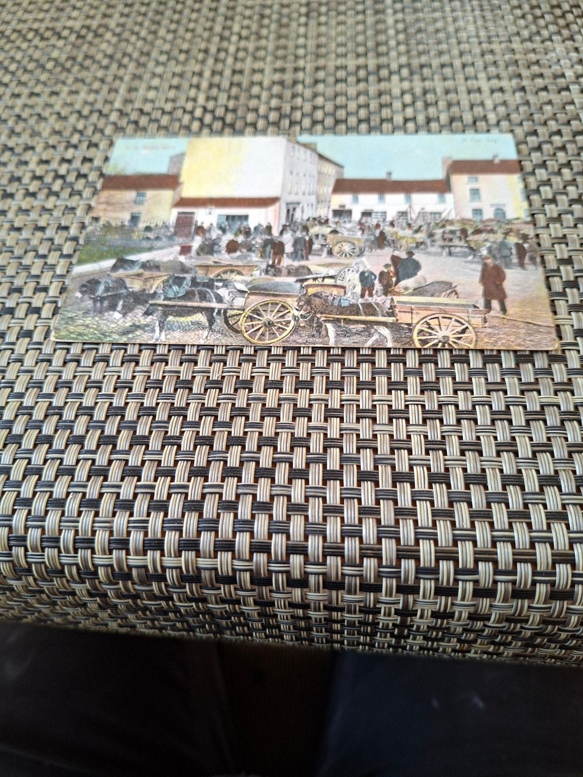 Drukte op de markt, voor 1920, Ophalen of Verzenden, Voor 1920, Ongelopen