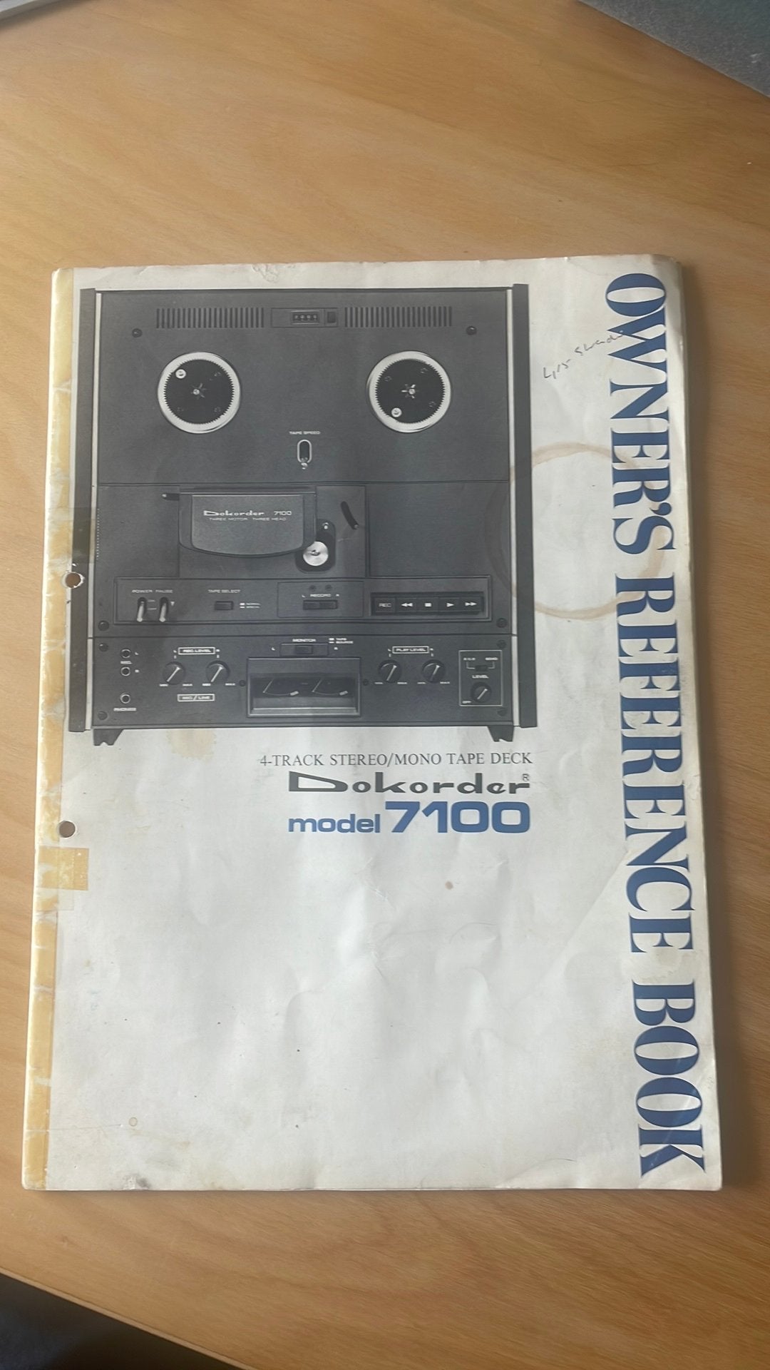 Bandrecorder Dokorder model 7100 gebruiksaanwijzing, Ophalen of Verzenden