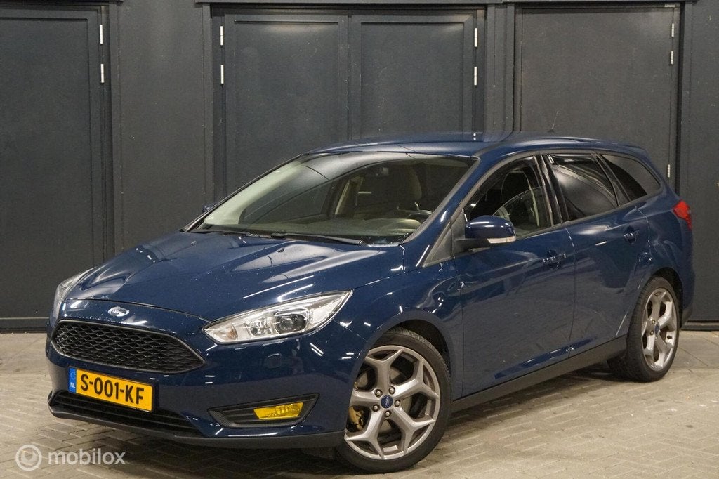 Ford Focus Wagon 1.5 Titanium Edition|nieuwe distributieriem, 4 cilinders, 150 pk, Blauw, Automatische klimaatregeling