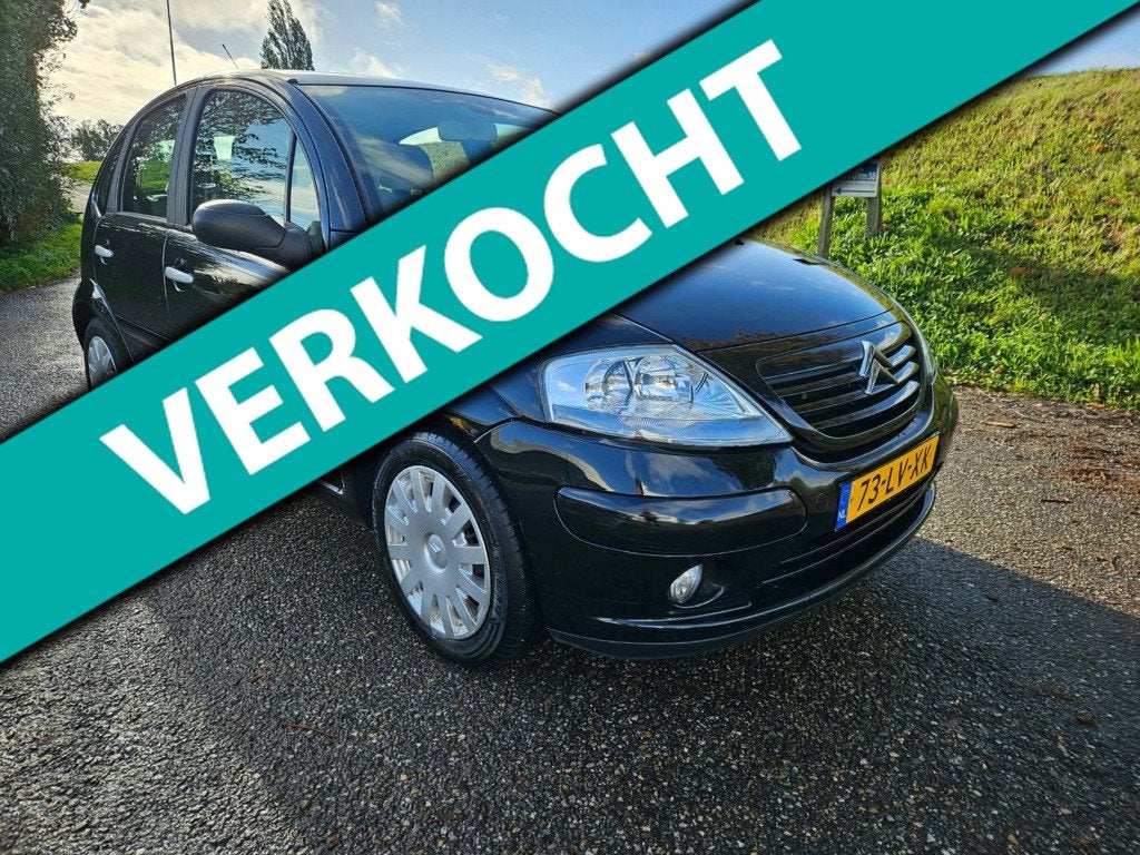 Citroen C3 1.6i-16V Exclusive,Airco,Trekhaak, 2e EigenaarNet, Auto's, Voorwielaandrijving, 15 km/l, Zwart, Alcantara
