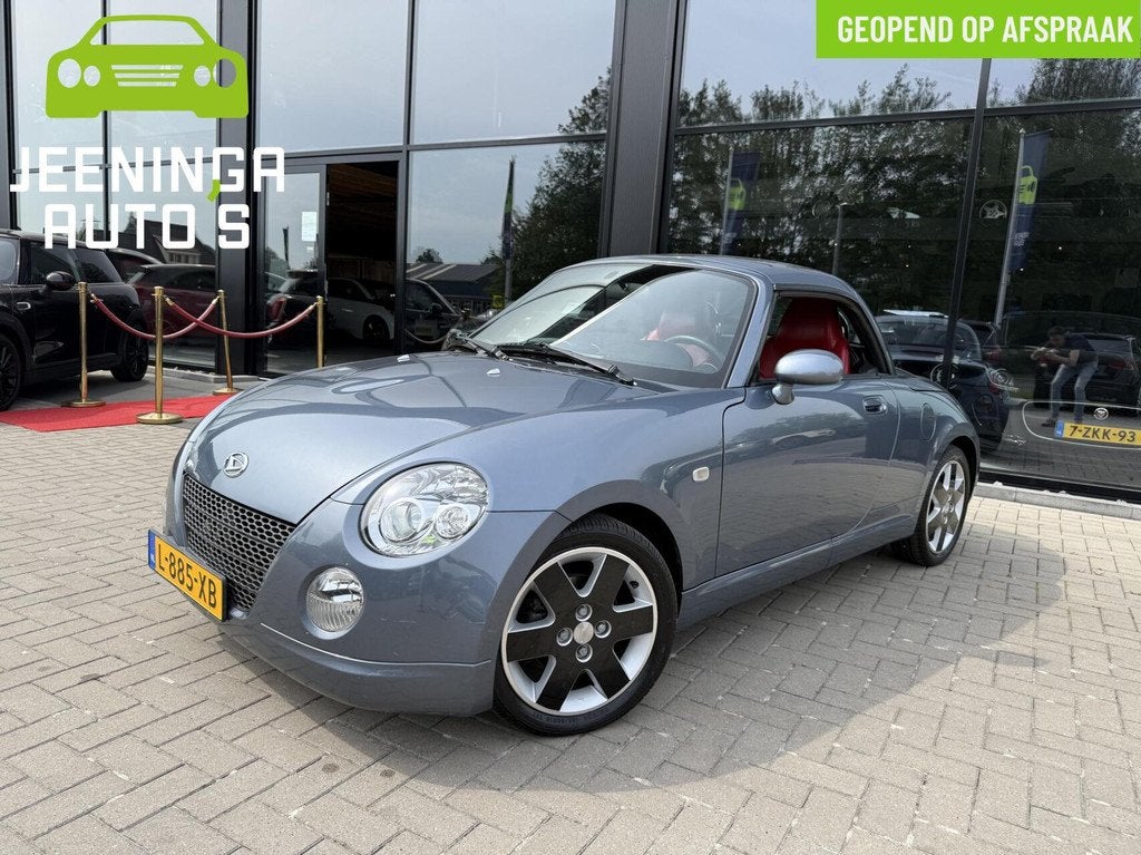 Daihatsu Copen 1.3-16V|Leer|Stoelverwarming|Airco|AppleCarPl, Voorwielaandrijving, Gebruikt, 4 cilinders, Cabriolet