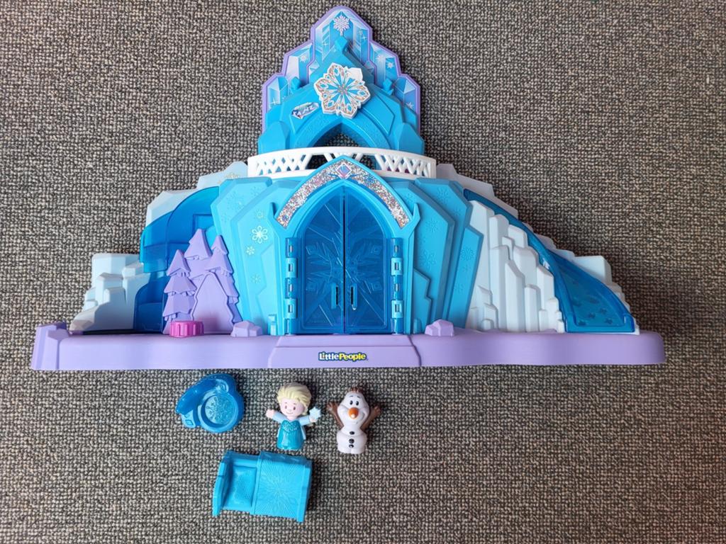 Little People Frozen IJskasteel met Elsa en Olaf, werkend, Ophalen, Gebruikt