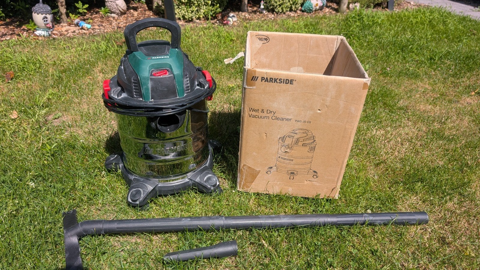 Parkside Nat- en Droogzuiger PWD 20 C3, Witgoed en Apparatuur, Ophalen, Gebruikt, Industriële stofzuiger, Minder dan 1200 watt