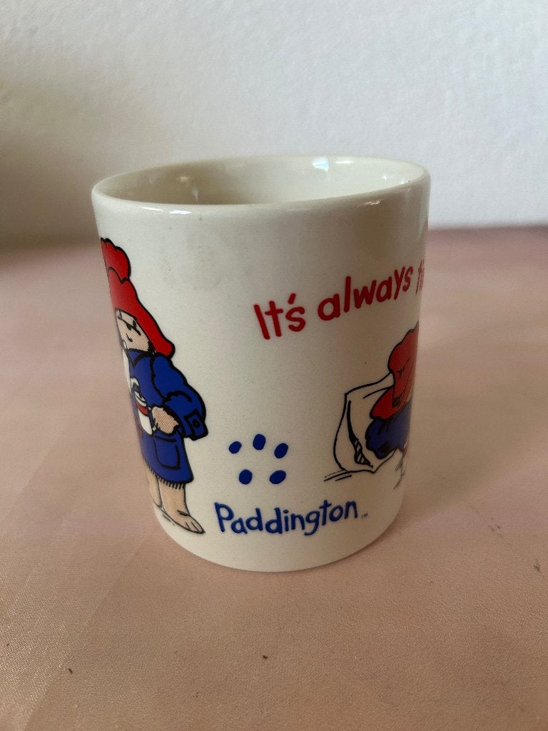 Vintage Paddington Beer koffiemok Douwe Egberts 1995, Keramiek, Stoke-on-Trent, Staffordshire, Verenigd Koninkrijk (historisch adres)