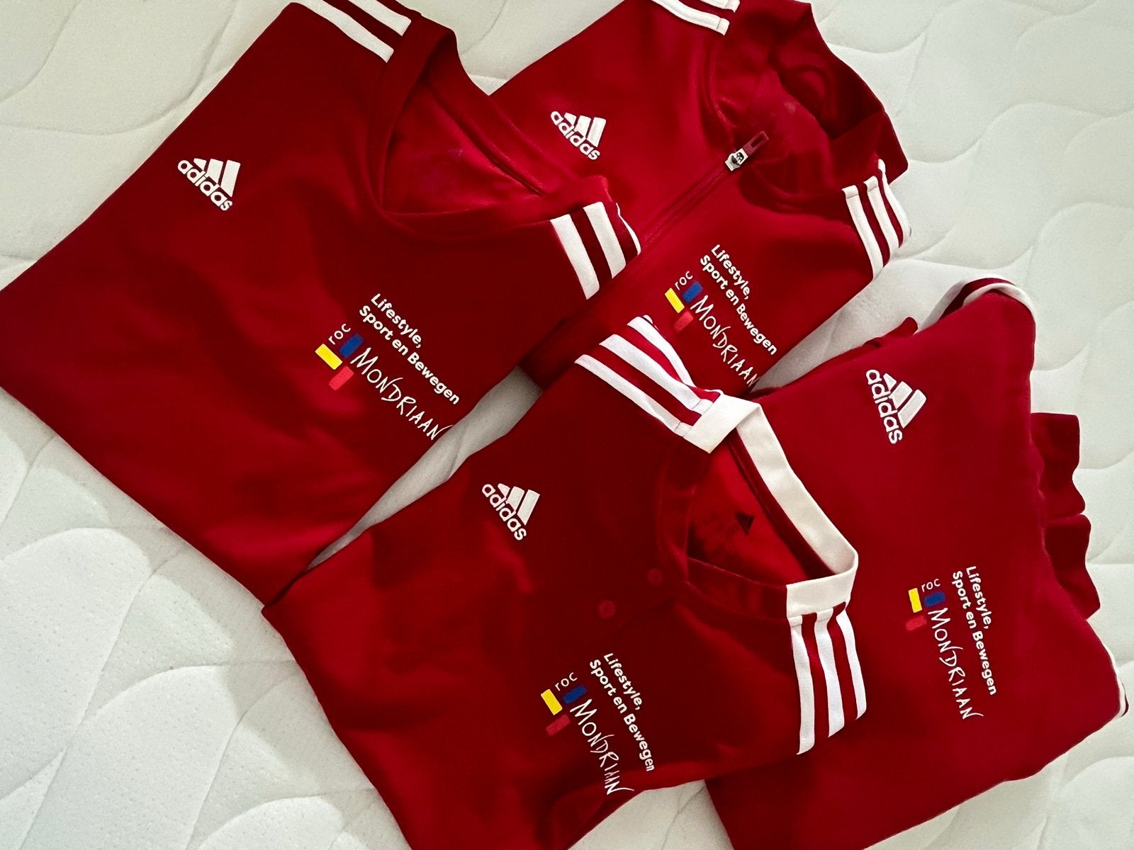 ROC Mondriaan Lifestyle Sport en Bewegen kleding, Ophalen, Maat 36 (S), Rood, Fitness of Aerobics