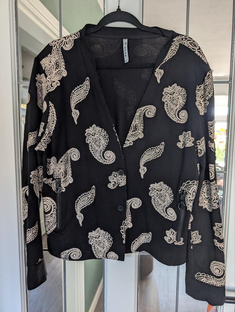 Zoso blazer met paisley print, Zwart, Maat 46/48 (XL) of groter, Ophalen of Verzenden, Zo goed als nieuw