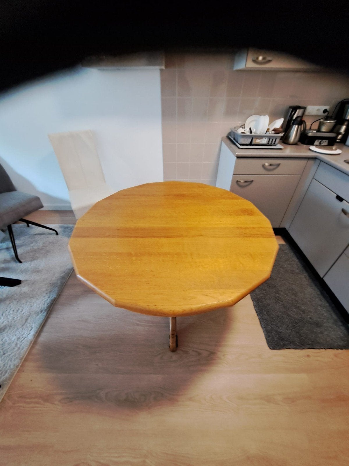 Mooie eikenhouten tafel, robuust en warm, Ophalen of Verzenden