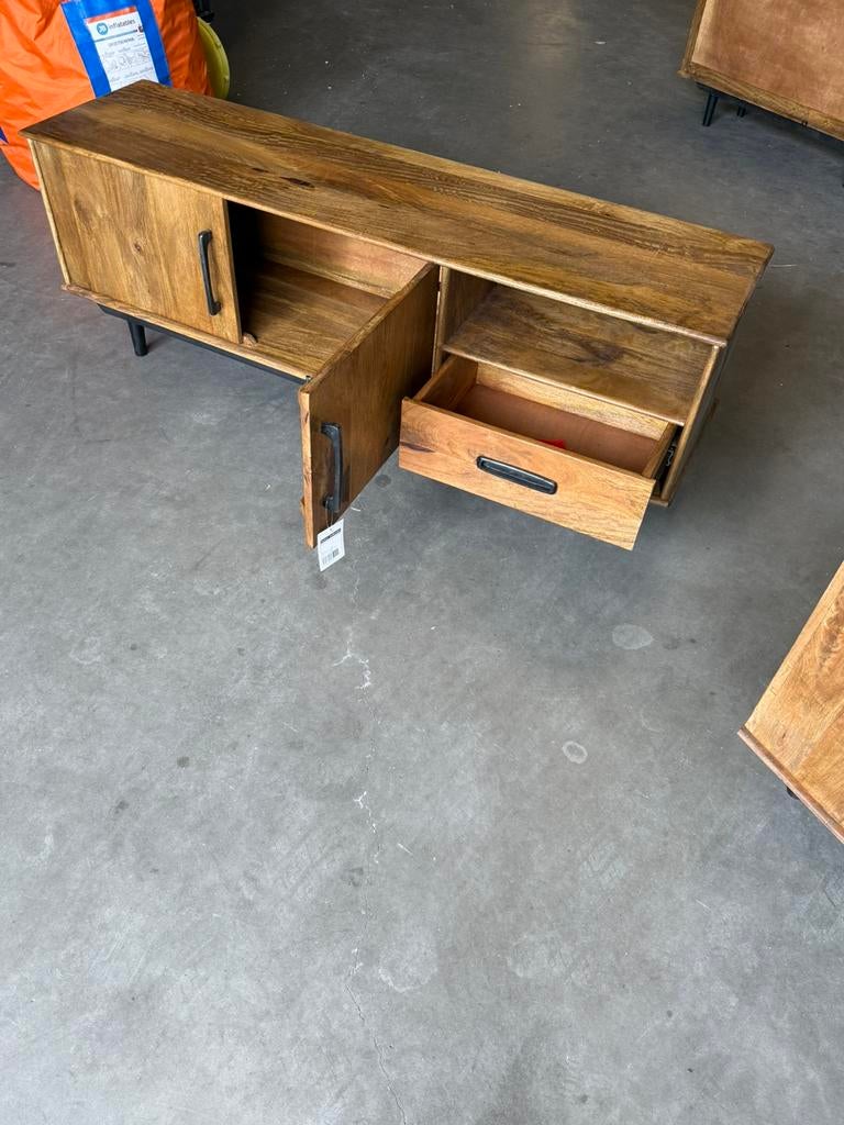 Mango hout tv kast nieuw, Huis en Inrichting, Kasten | Televisiemeubels, Ophalen, Nieuw, 25 tot 50 cm, Minder dan 100 cm