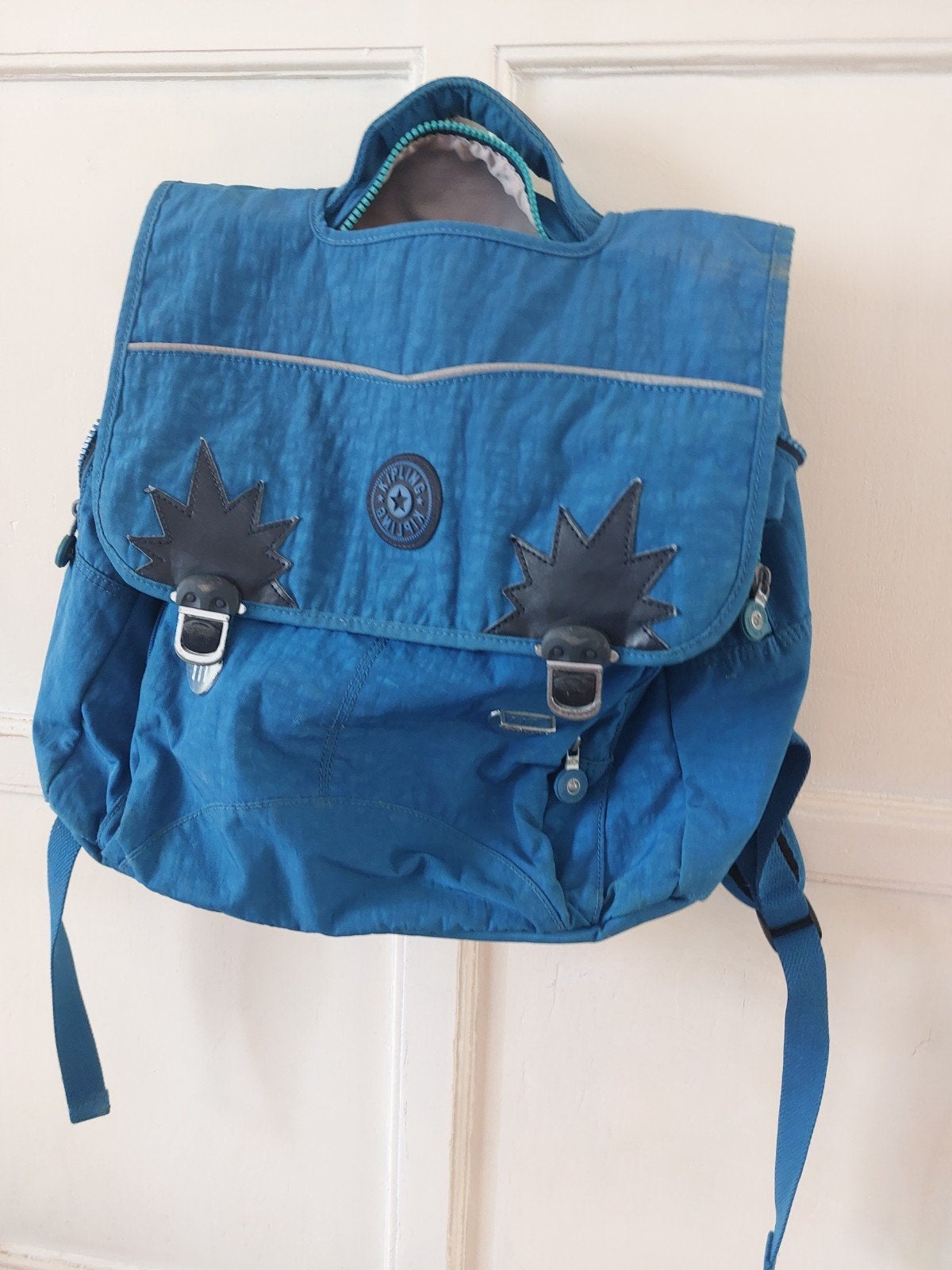 Originele Kipling Iniko Schooltas / Rugzak Speels, Lichtge, Ophalen of Verzenden, Blauw, Rugtas, 40 tot 50 cm