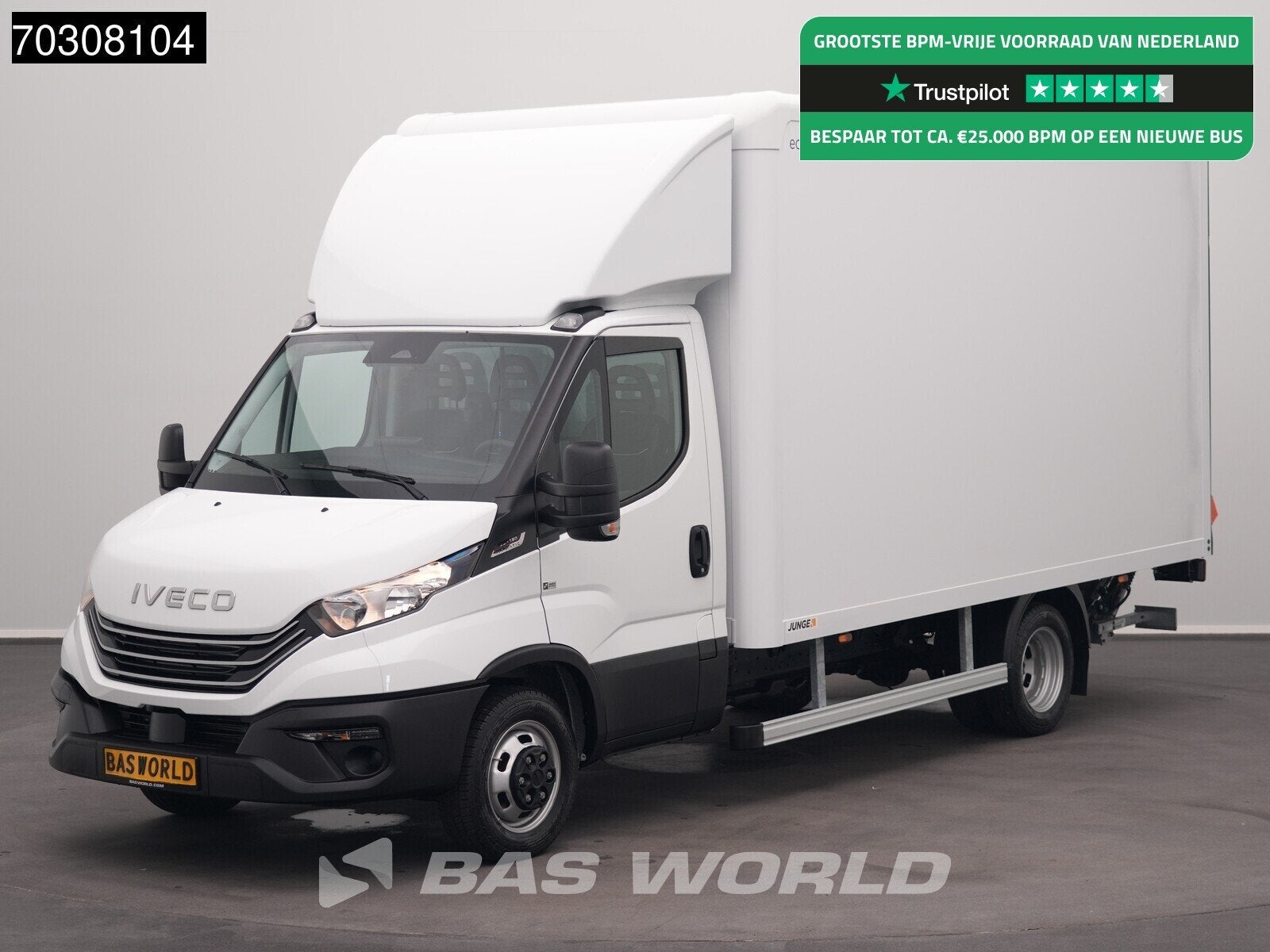 Iveco Daily 35C18 3.0L Automaat Laadklep Dubbellucht Bakwage, Auto's, Automaat, Stoelverwarming, Stof, Euro 6