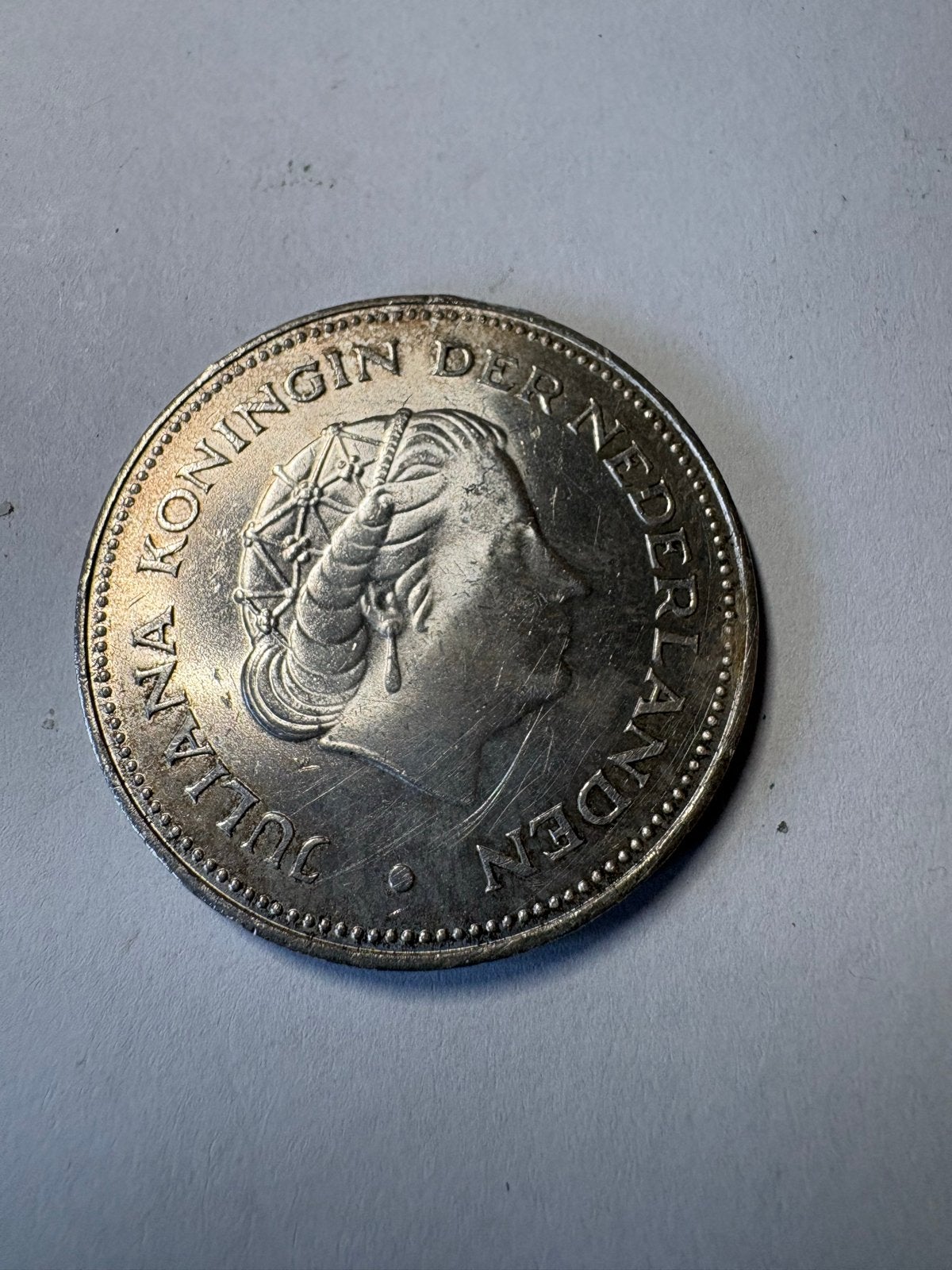 Zilveren 10 Gulden Munt Koningin Juliana 1970, Koningin Juliana, Zilver, Ophalen of Verzenden, Losse munt