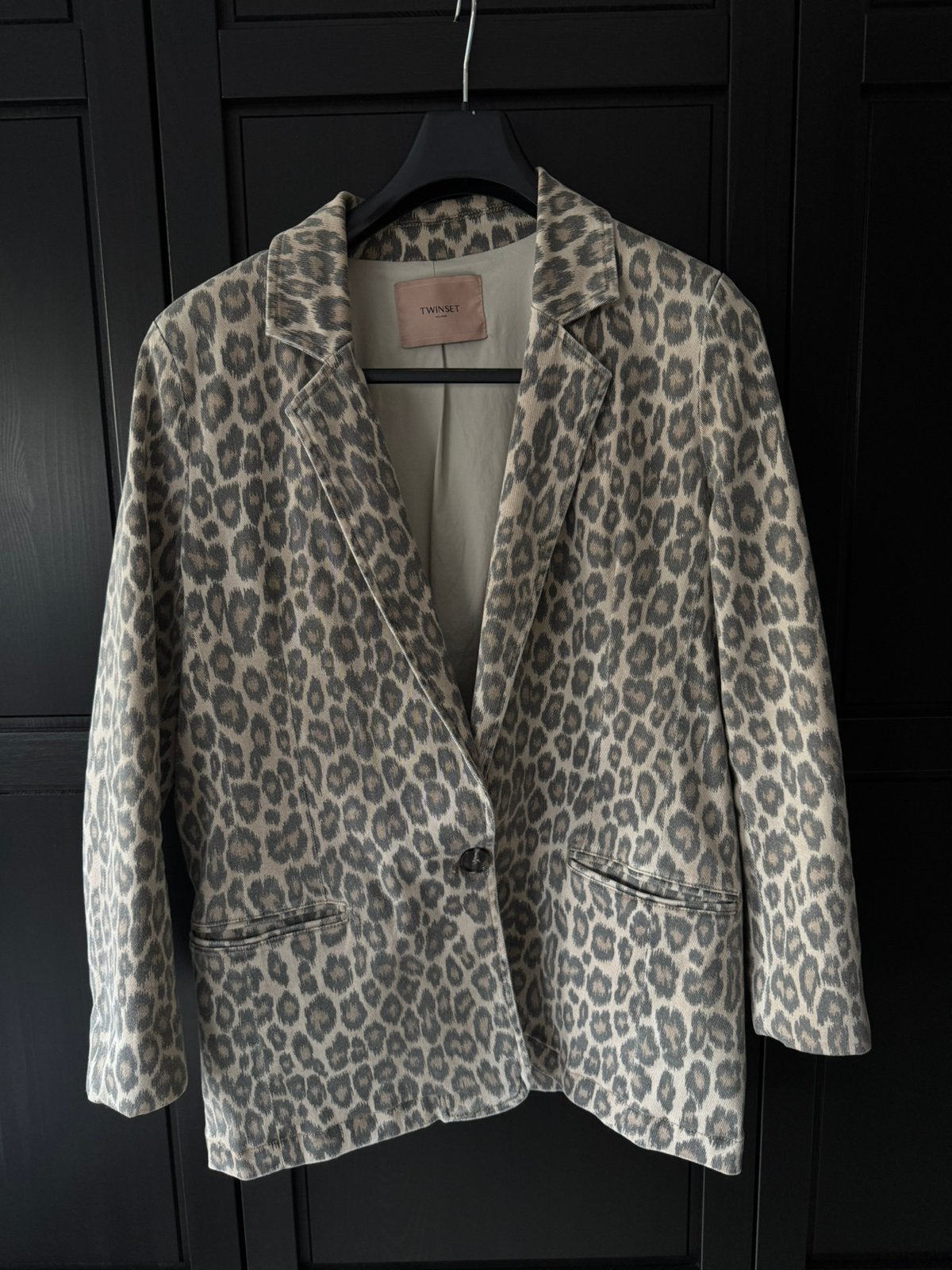 Twinset panter blazer // gloednieuw., Maat 38/40 (M), Bruin, Nieuw, Ophalen of Verzenden
