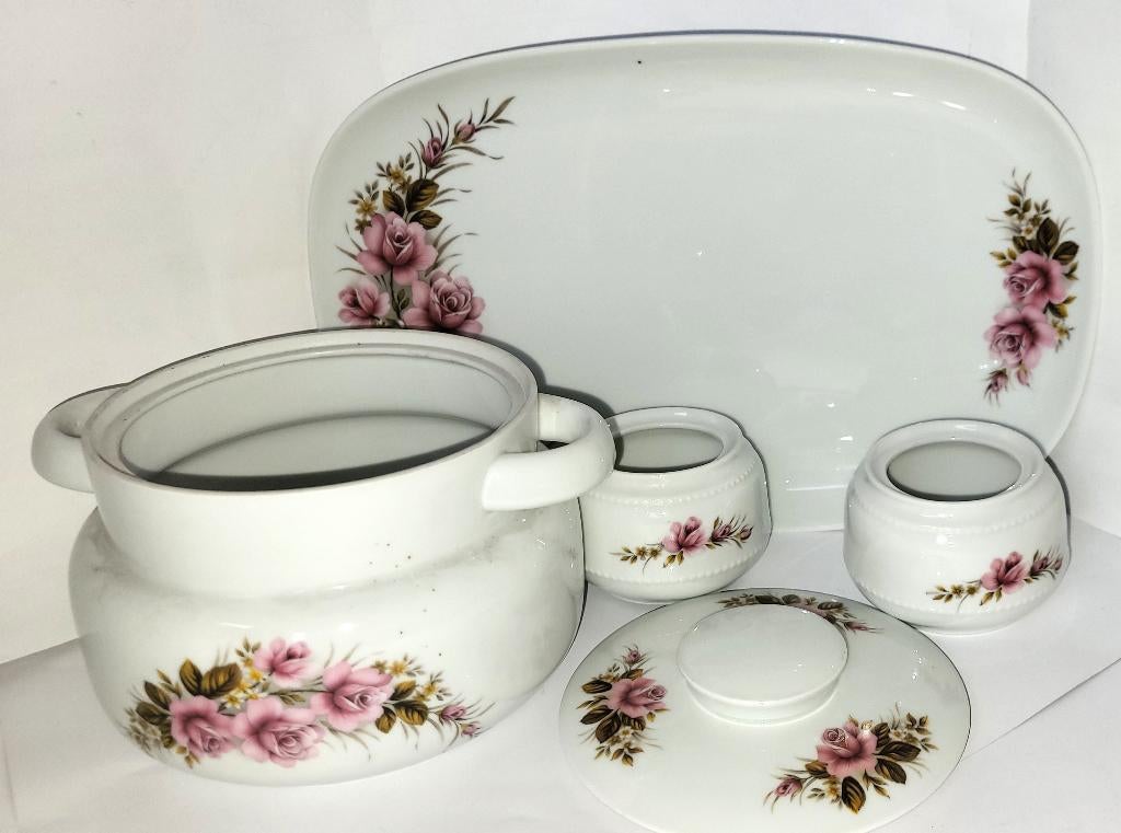 Vintage schaal royal schwabap sauspotje schotel potten retro, Antiek en Kunst, Antiek | Servies los, Ophalen of Verzenden