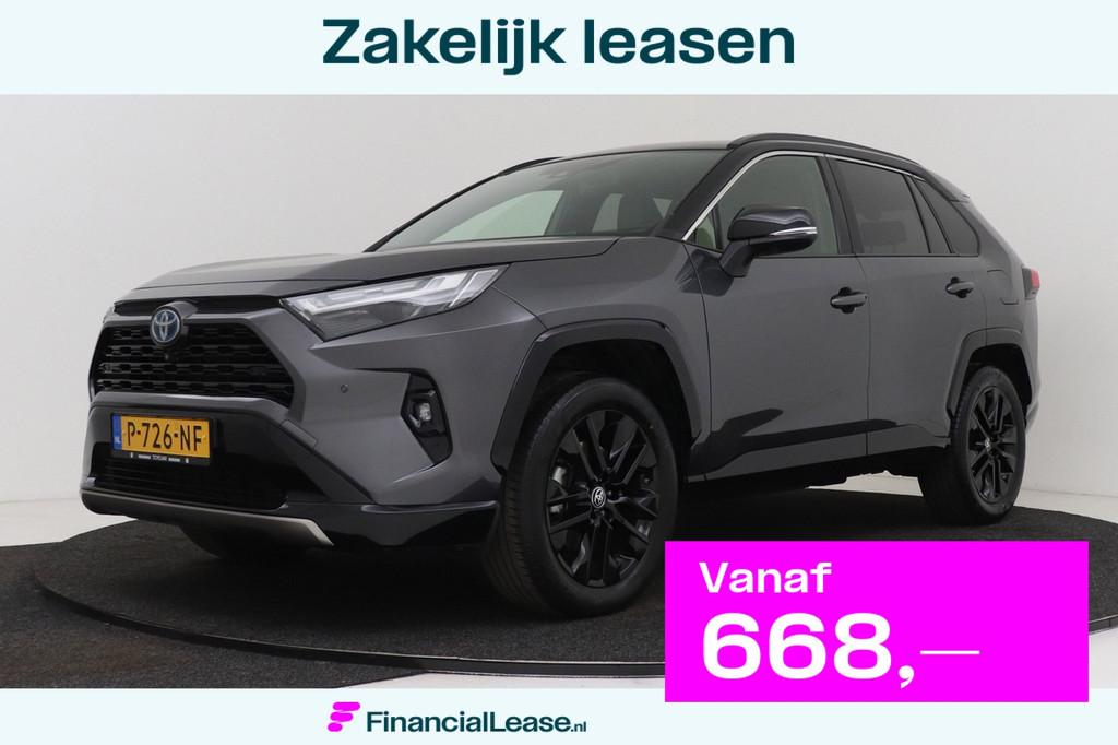 Toyota RAV4 2.5 Hybrid Bi-Tone | Trekhaak | Dealer Ond. | Or, Gebruikt, 4 cilinders, 2487 cc, Leder en Stof