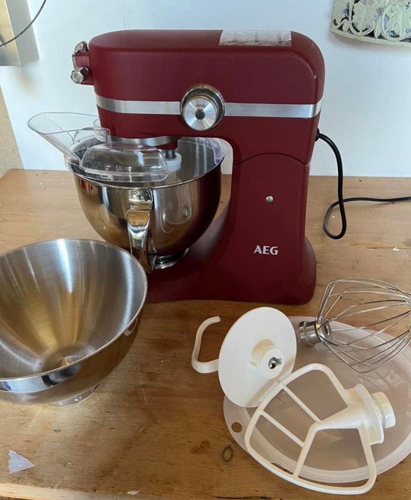 Onderdelen voor een rode AEG Ultramix keukenmachine, Ophalen of Verzenden, Nieuw, 3 snelheden of meer