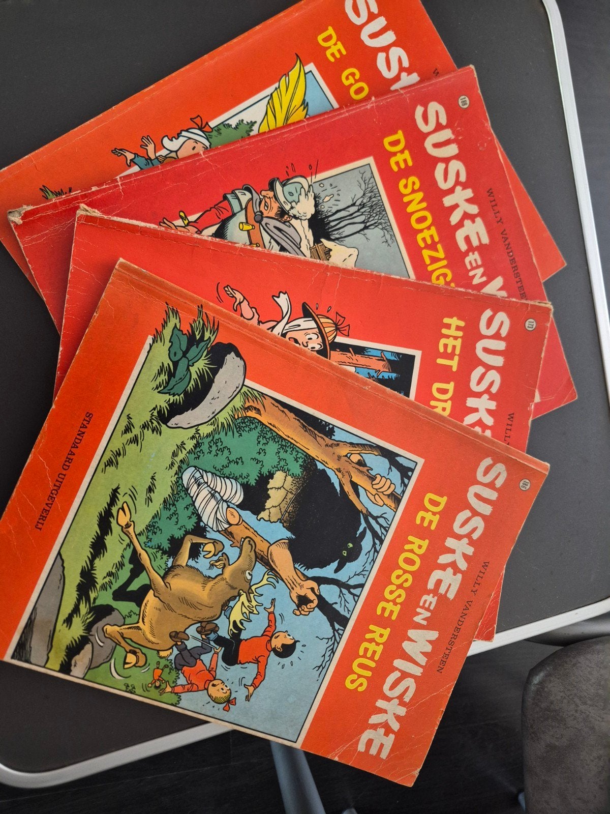 Suske en Wiske stripboeken - 4 stuks, Meerdere stripboeken, Ophalen of Verzenden, Gelezen, Willy Vandersteen