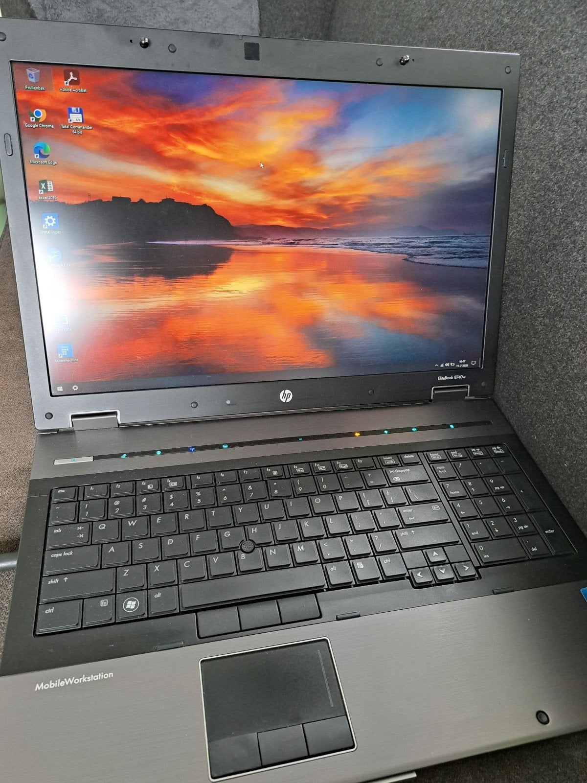 HP EliteBook 8740w Mobile Workstation met laptoptas, Computers en Software, Windows Laptops, Ophalen, 15 inch, 2 tot 3 Ghz