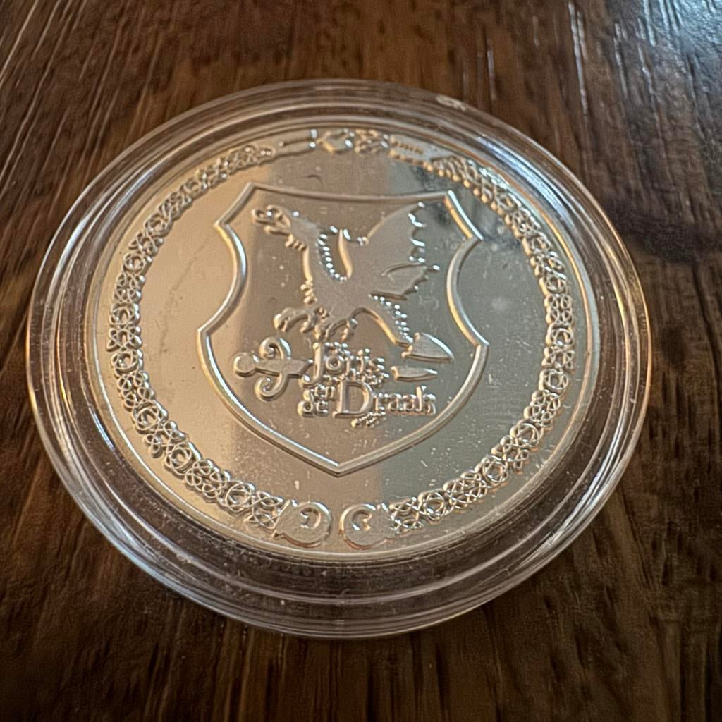 Efteling munt Joris en de Draak 2012 - Zeldzaam verzamelobje, Verzamelen, Efteling, Ophalen of Verzenden, Zo goed als nieuw, Overige typen