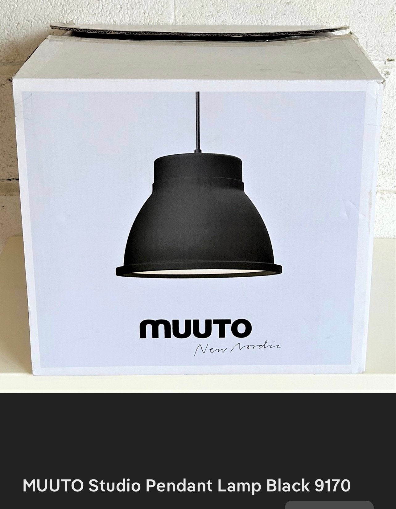Muuto studio hanglamp x 2, Huis en Inrichting, Ophalen, Gebruikt, Metaal, E27 (groot)