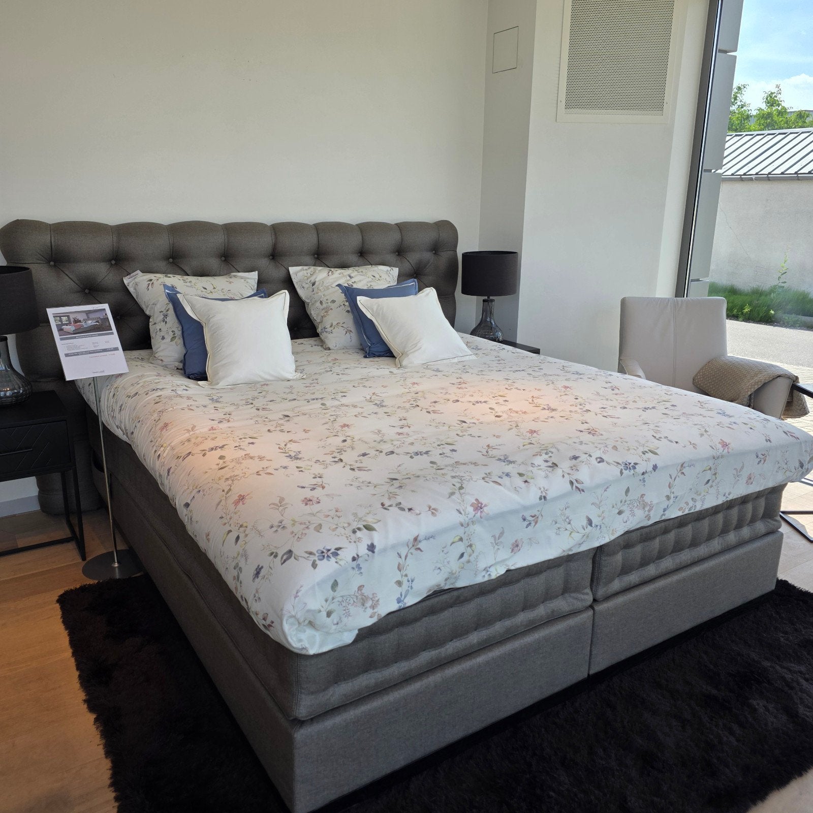 Kuperus Chester Boxspring 180x210 Elektrisch - Showroommodel, Ophalen of Verzenden, Nieuw, Tweepersoons