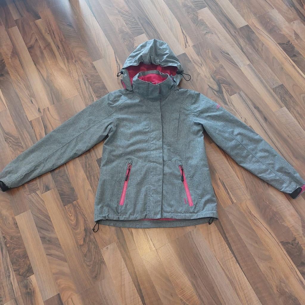 Grijze/roze wind/waterprof can Crivit, Maat 38, Ophalen of Verzenden, Zo goed als nieuw, Maat 38/40 (M), Roze