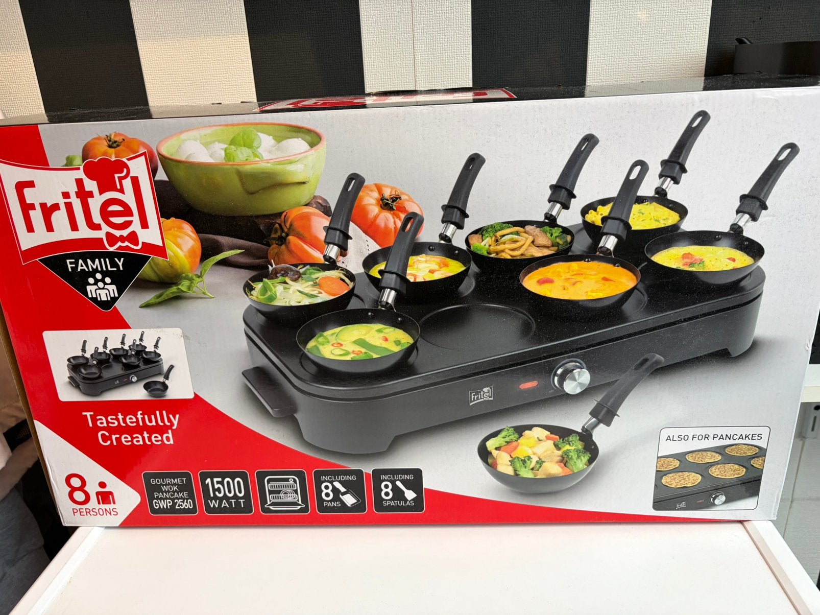 Fritel gourmetstel nieuw in verpakking, Witgoed en Apparatuur, Gourmetstellen, Ophalen of Verzenden, Nieuw, 8 personen of meer