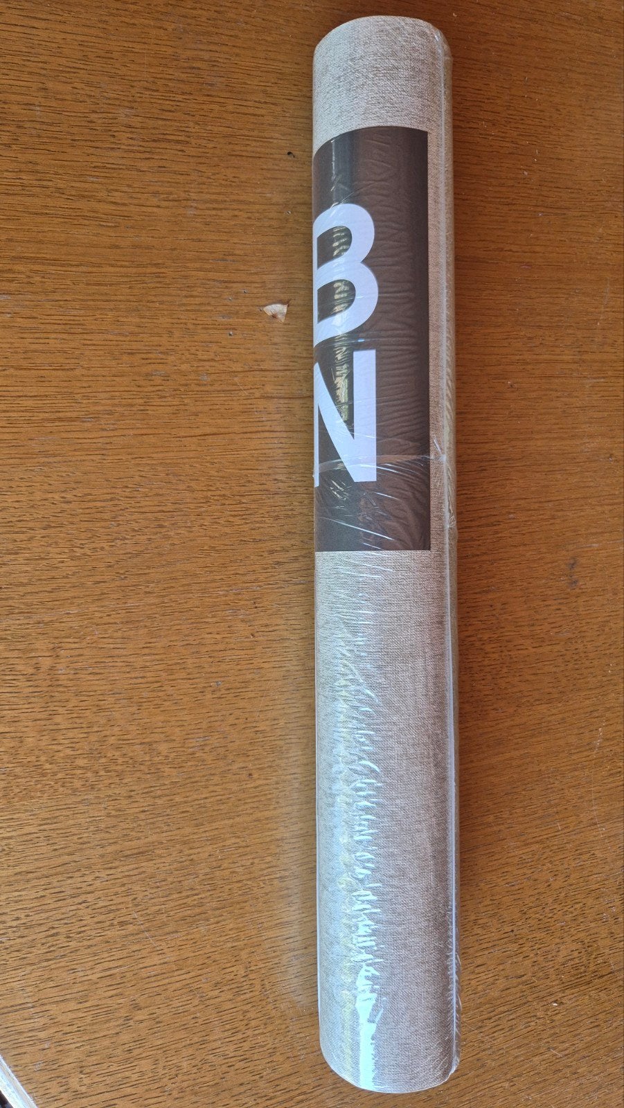 BN Vliesbehang - Beige/Bruin Linnenlook, Ophalen of Verzenden, Minder dan 10 m², Bruin, Linnenlook