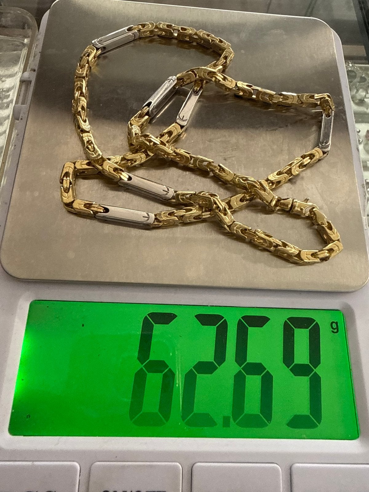 Prachtige 14 karaats gouden nieuwe massieve koningsketting, Ophalen of Verzenden, Nieuw, Goud