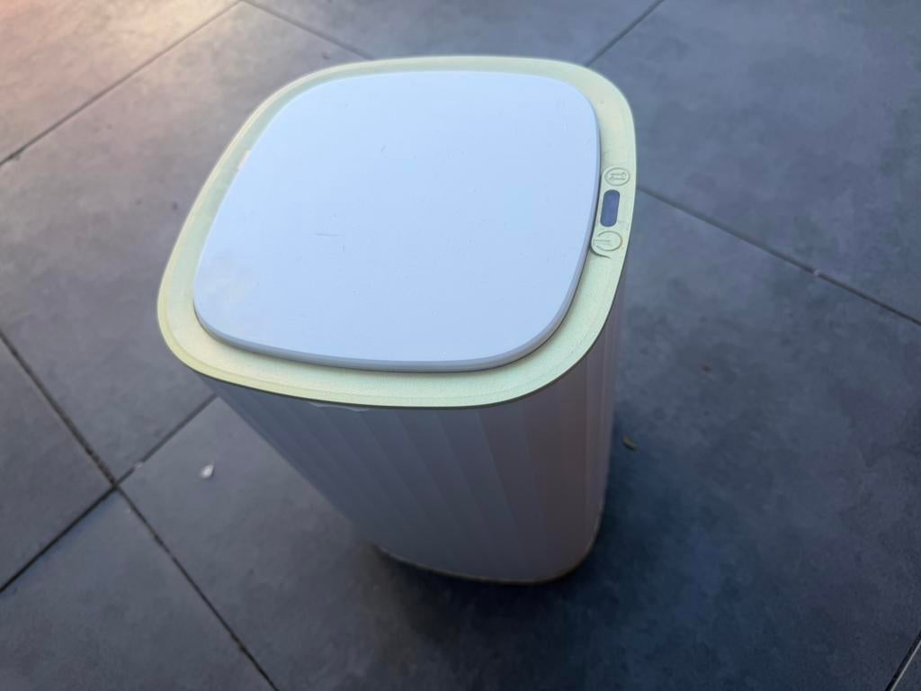 Pedaalemmer wit met goud sensor, Ophalen, Zo goed als nieuw, Minder dan 50 cm