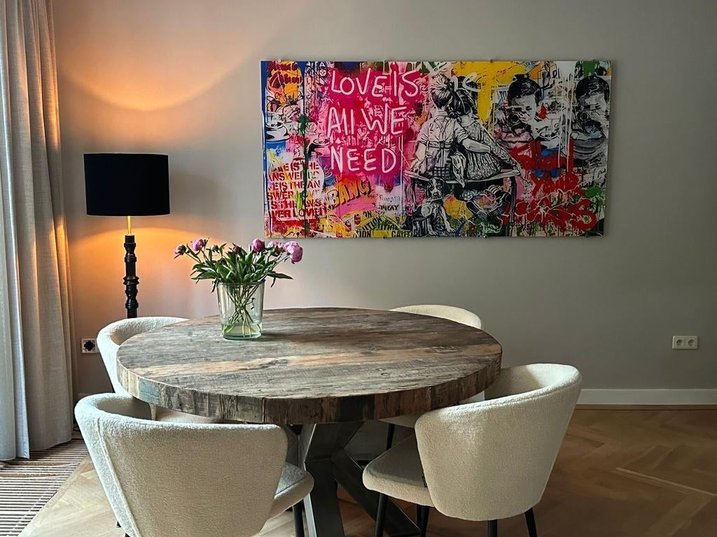 Banksy Plexiglas, Gangsters Paradise, Gepersonaliseerde Art, Popartschilderijen.nl, Nieuw, 125 cm of meer, Ophalen of Verzenden