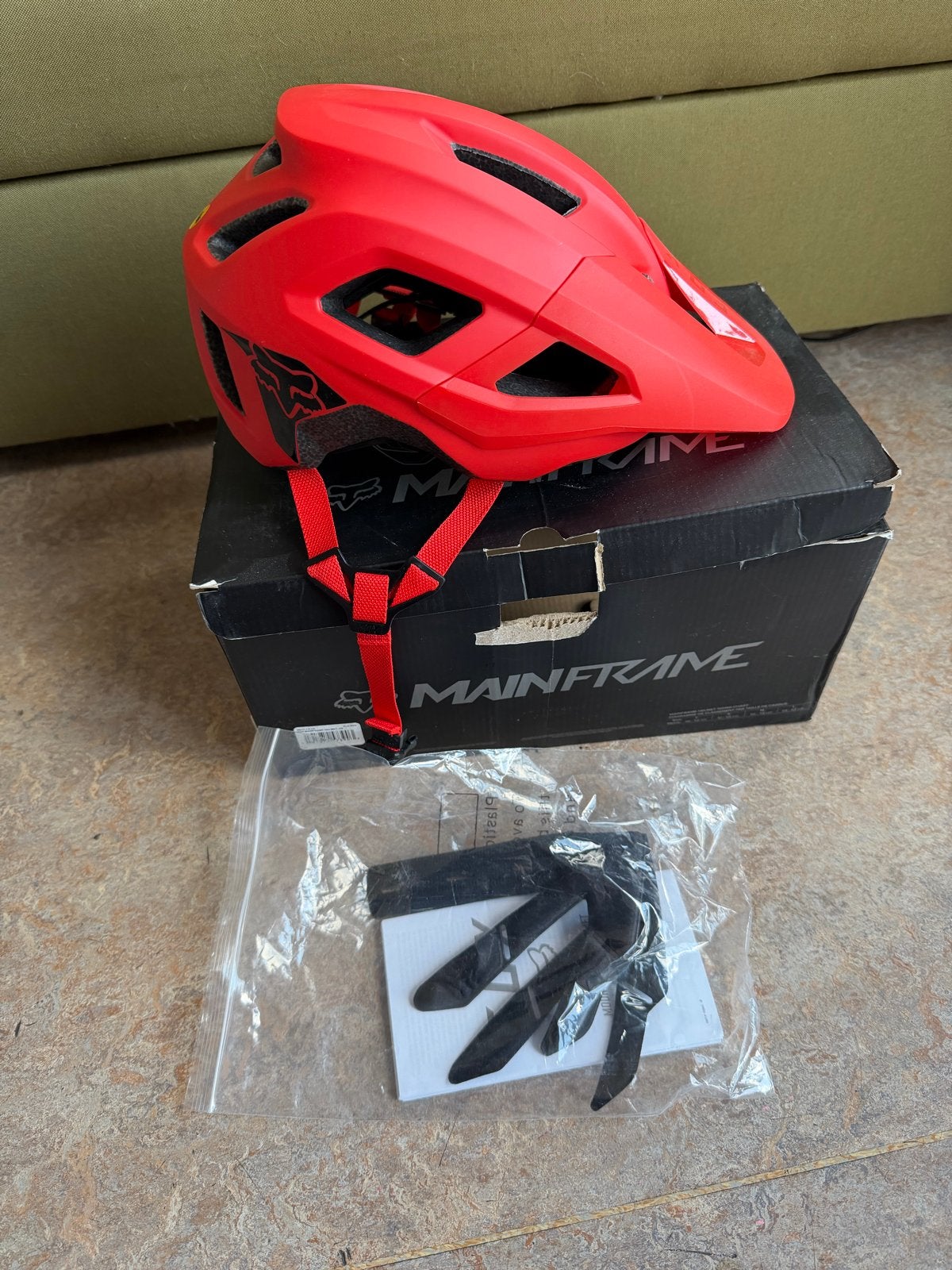 Nieuwe Fox Mainframe MIPS Fietshelm Rood - Maat M, Ophalen of Verzenden, Nieuw, M, Heer of Dame