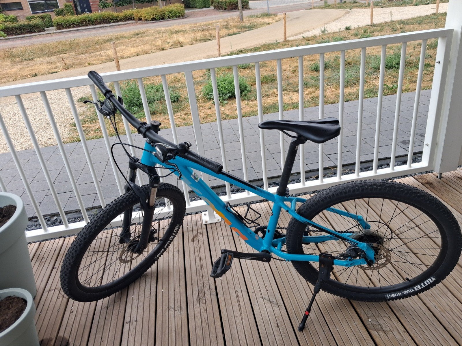Kona Lana'i mountainbike - Blauw/Oranje - Nette staat, Gebruikt, Hardtail, Schijfrem, Ophalen