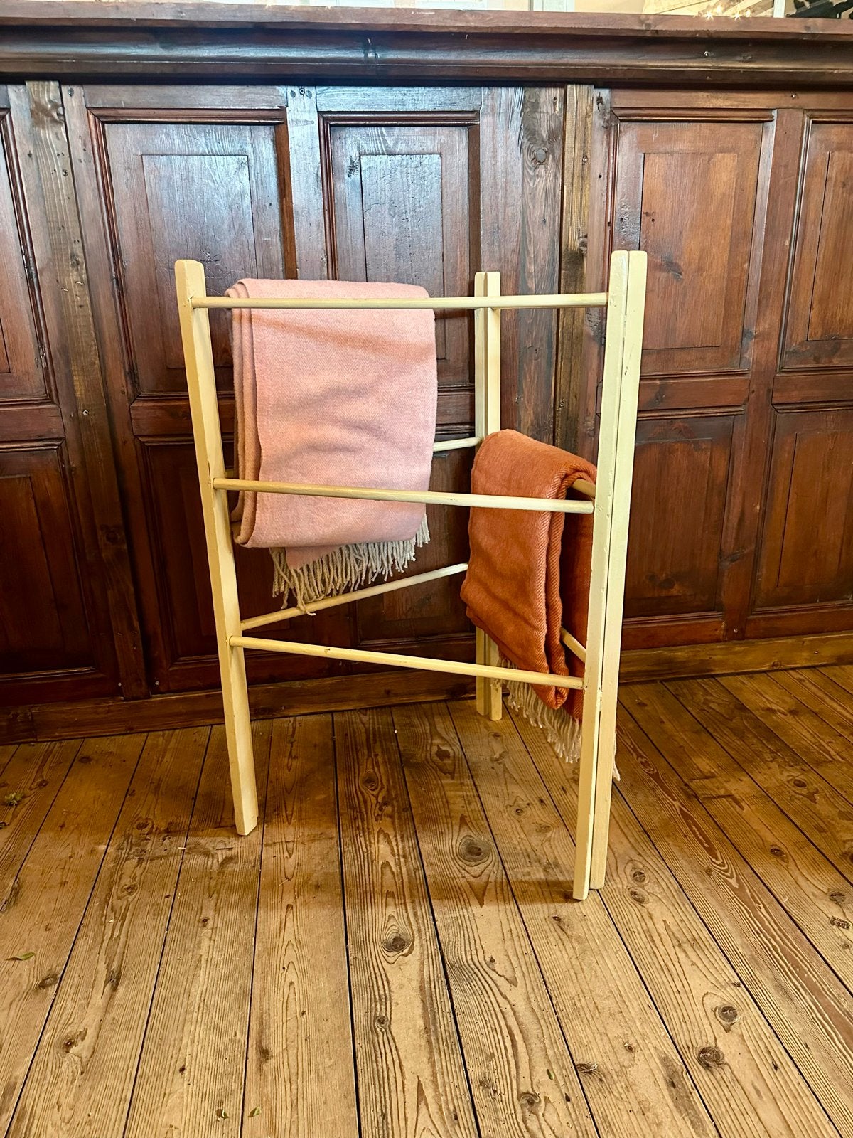 Houten handdoekrek / dekenrek - Vintage stijl, -, Ophalen of Verzenden, Zo goed als nieuw, -
