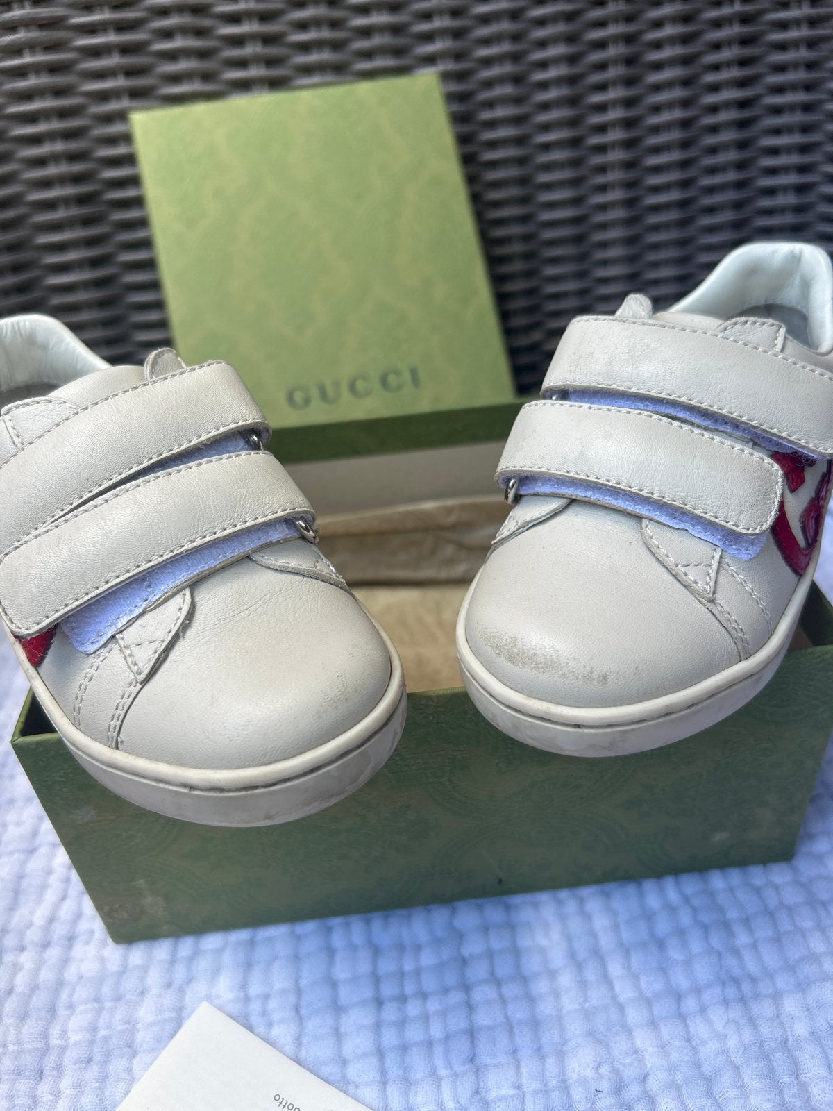 Originele Gucci babyschoenen maat 23, Ophalen of Verzenden, Gebruikt, Jongen of Meisje, Schoenen