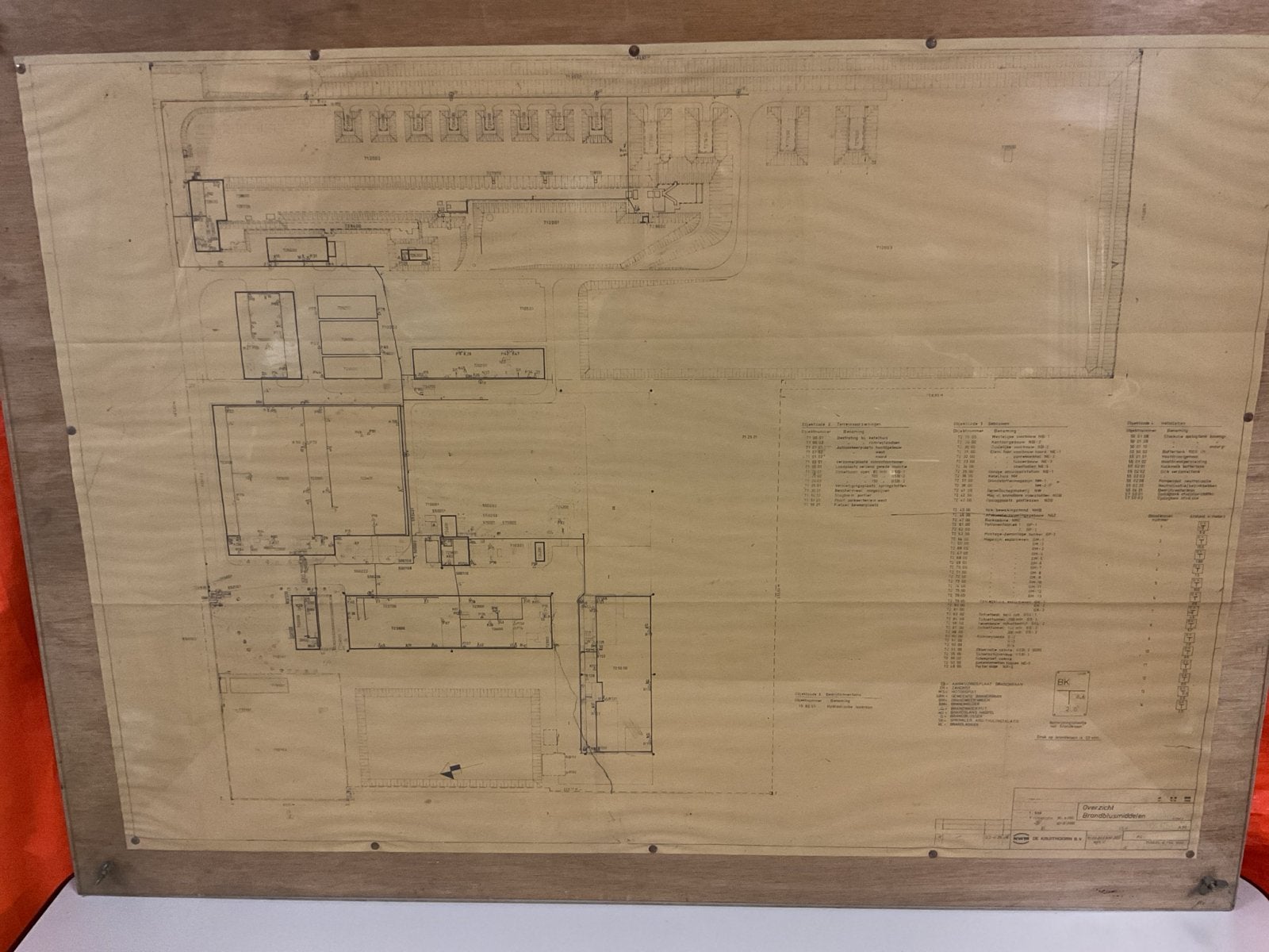Originele bouwtekening De Kruithoorn B.V. uit 1982, Antiek en Kunst, Ophalen