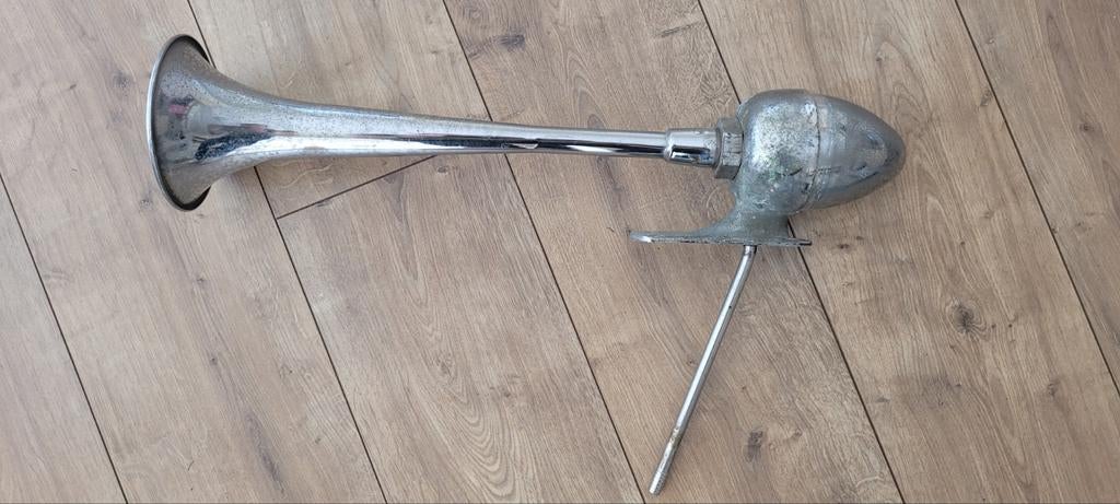 Vintage Verchroomde Luchthoorn, Ophalen