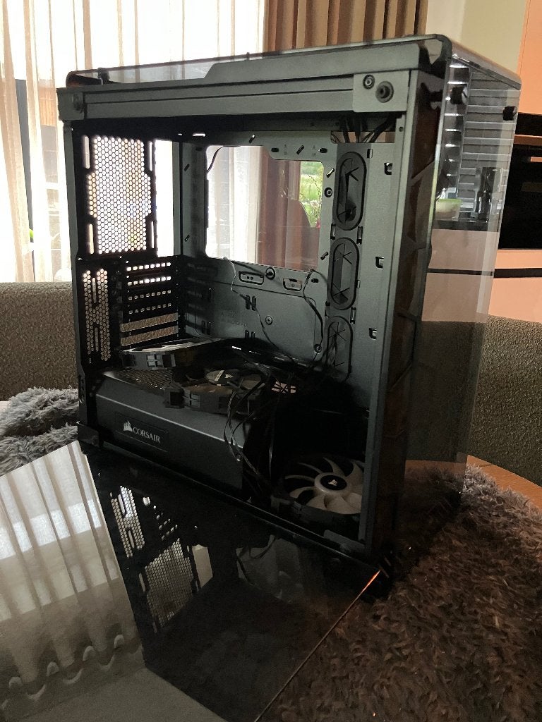 Corsair Crystal 570X RGB Zwart PC behuizing, Computers en Software, Computerbehuizingen, Ophalen, Zo goed als nieuw