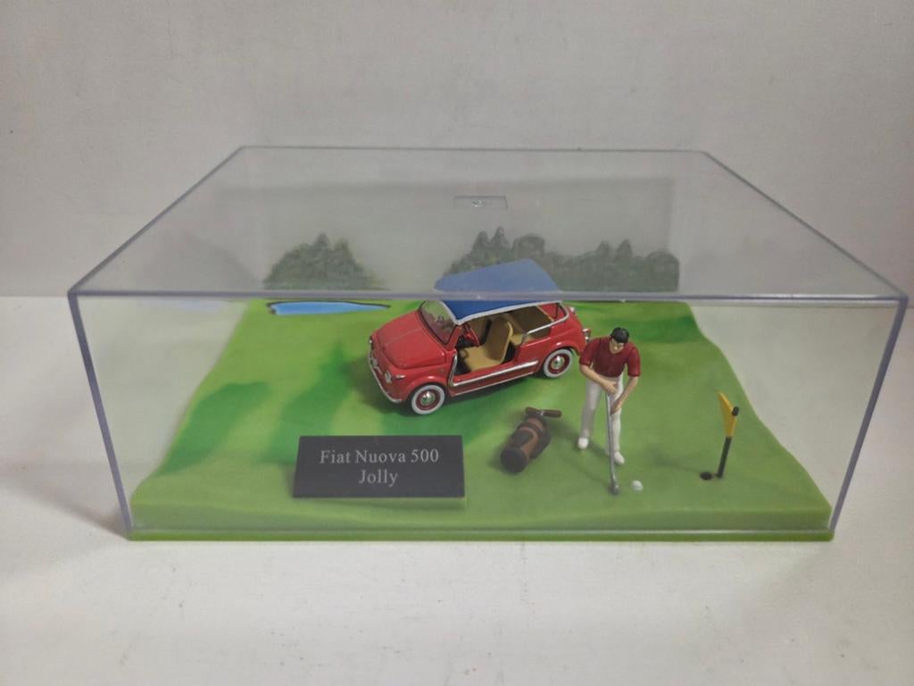 Ixo/Altaya Fiat 500 diorama 1:43, Overige merken, Auto, ., Ophalen of Verzenden