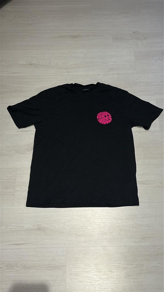 T-shirt black/pink, Ophalen of Verzenden, Zo goed als nieuw, Maat 48/50 (M), Zwart