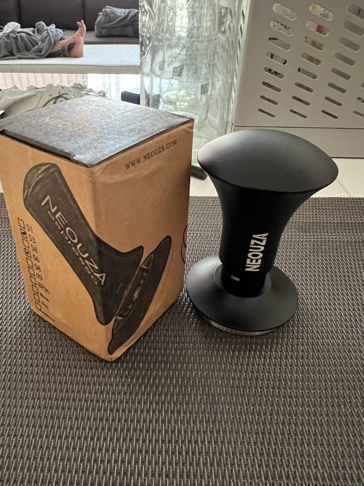 NEOUZA Koffie Tamper 53mm - Nieuw ongebruikt, Overige typen, Nieuw, Ophalen of Verzenden, Zwart