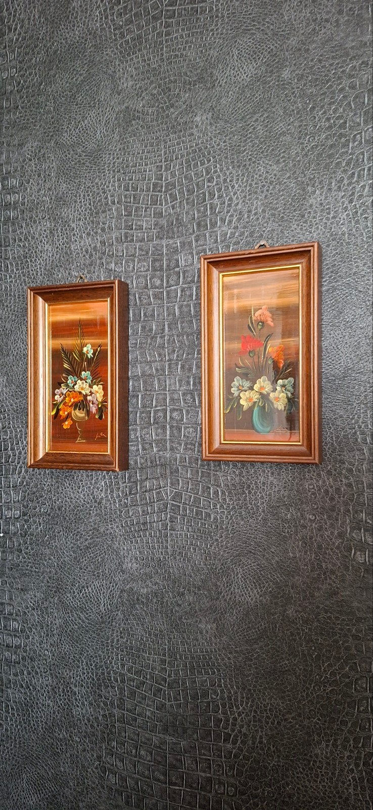 2 gesigneerde bloemstillevens in olieverf, Antiek en Kunst, Bloemen, Paneel, Ophalen of Verzenden, Olieverf